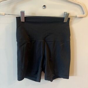 Black Women's High-Waisted Biker Shorts